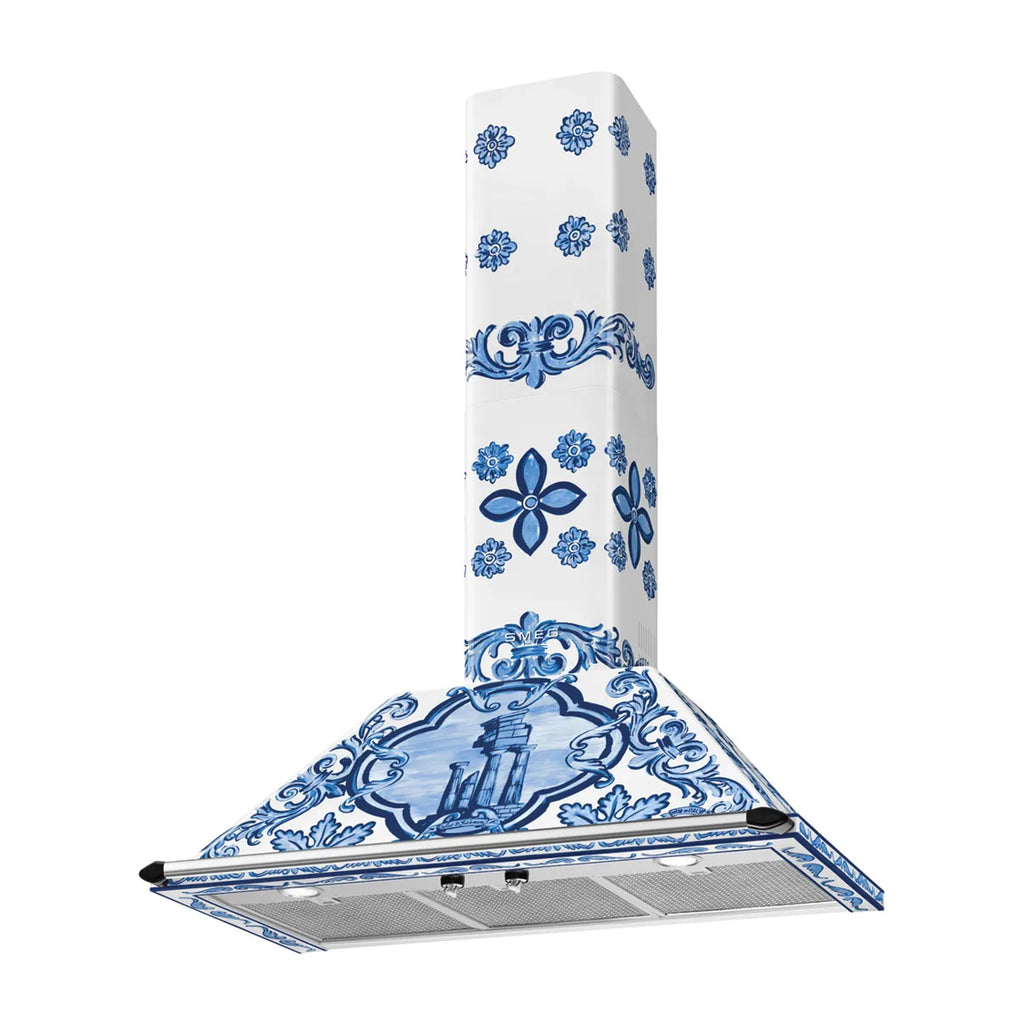 Przyścienny okap kuchenny Dolce&Gabbana Smeg KT90DGME Victoria 90 cm