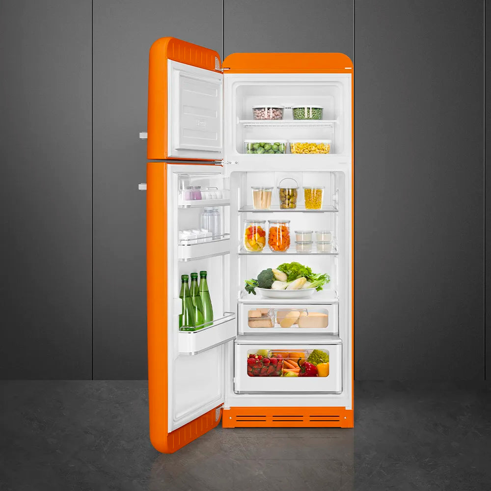 Lodówka wolnostojąca FAB Smeg FAB30LOR6 50's Style Pomarańczowy