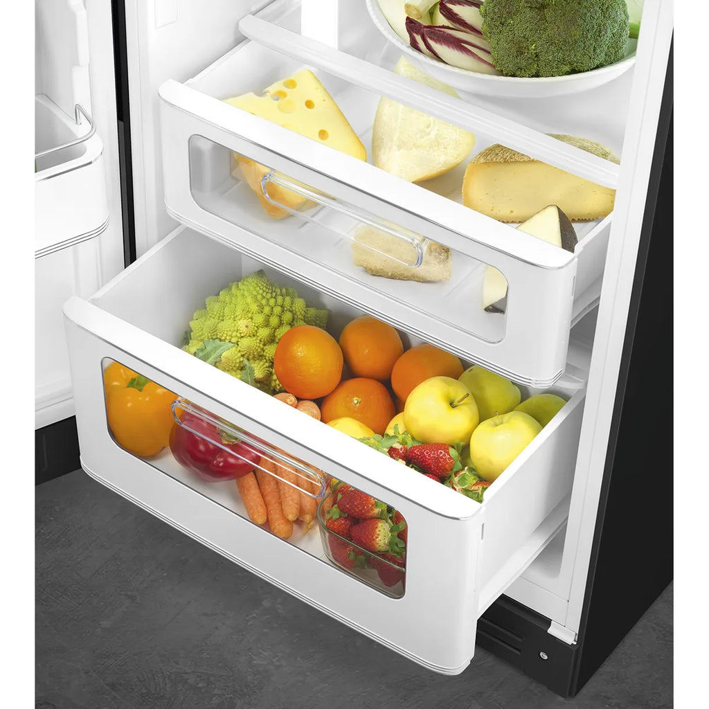 Lodówka wolnostojąca FAB Smeg FAB30LBL6 50's Style Czarny