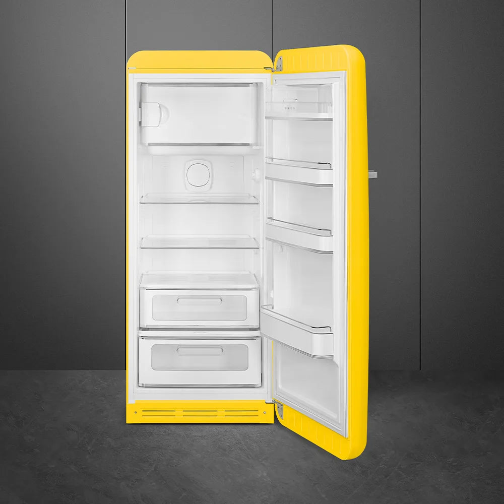 Lodówka wolnostojąca FAB Smeg FAB28RYW6 50's Style Żółty