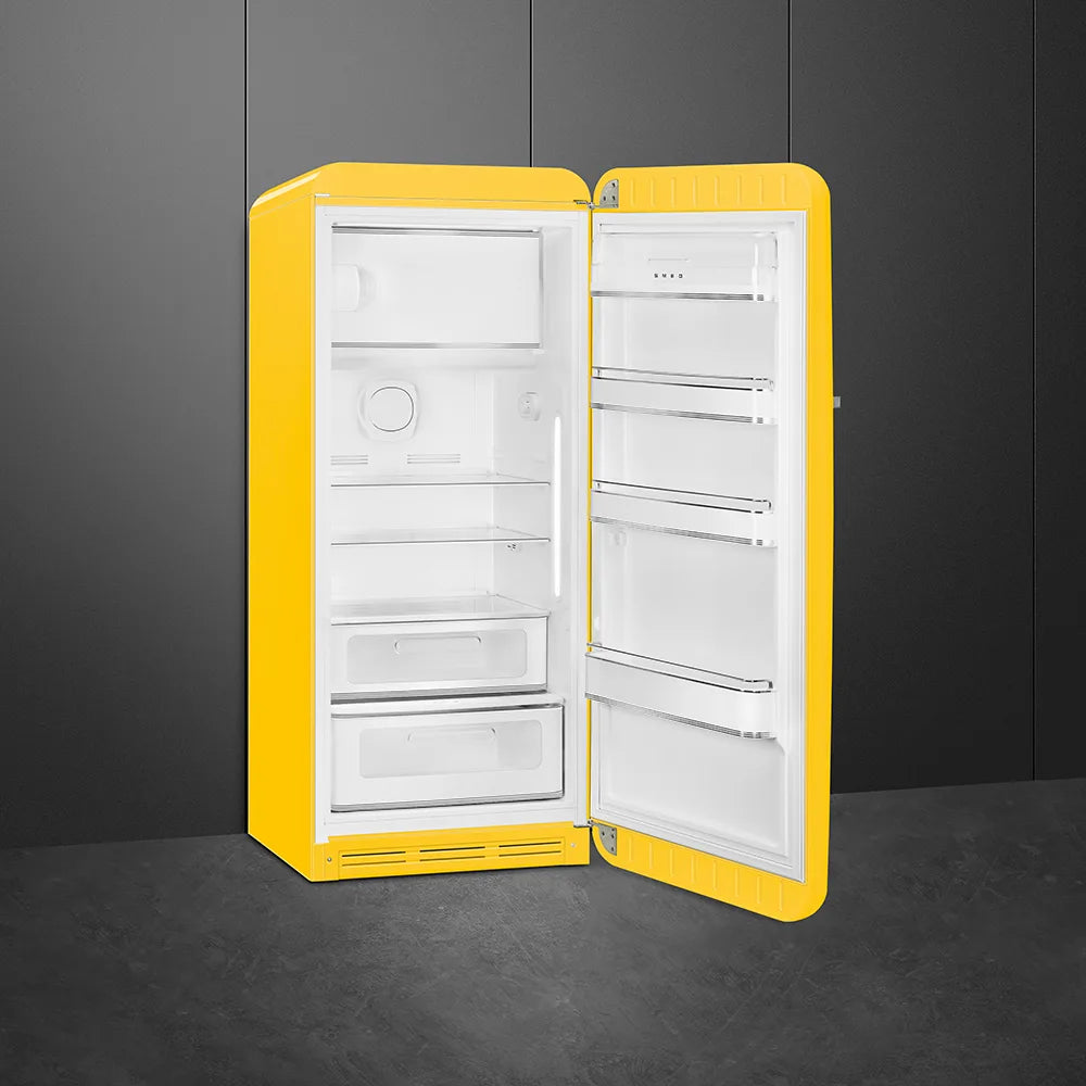 Lodówka wolnostojąca FAB Smeg FAB28RYW6 50's Style Żółty