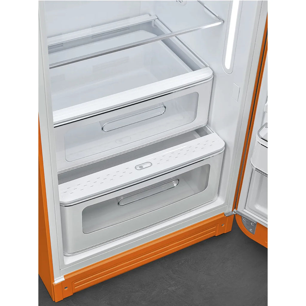 Lodówka wolnostojąca FAB Smeg FAB28ROR6 50's Style Pomarańczowy