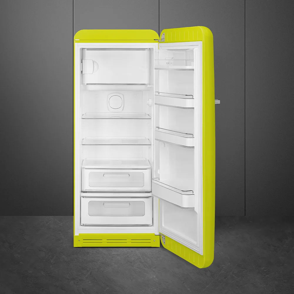 Lodówka wolnostojąca FAB Smeg FAB28RLI6 50's Style Limonkowy