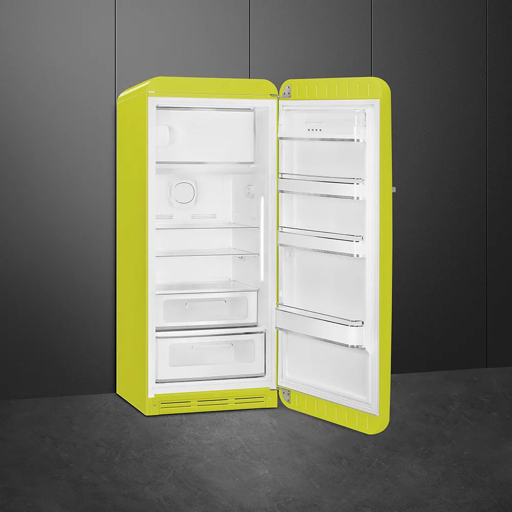 Lodówka wolnostojąca FAB Smeg FAB28RLI6 50's Style Limonkowy