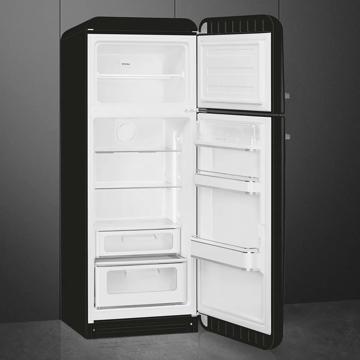 Lodówka wolnostojąca FAB Smeg FAB30RBL6 50's Style Czarny