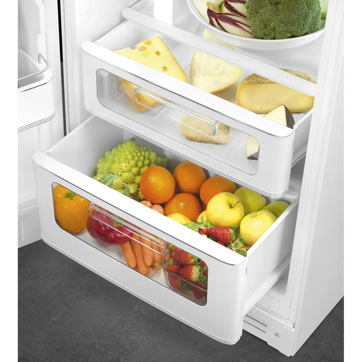 Lodówka wolnostojąca FAB Smeg FAB30LWH6 50's Style Biały