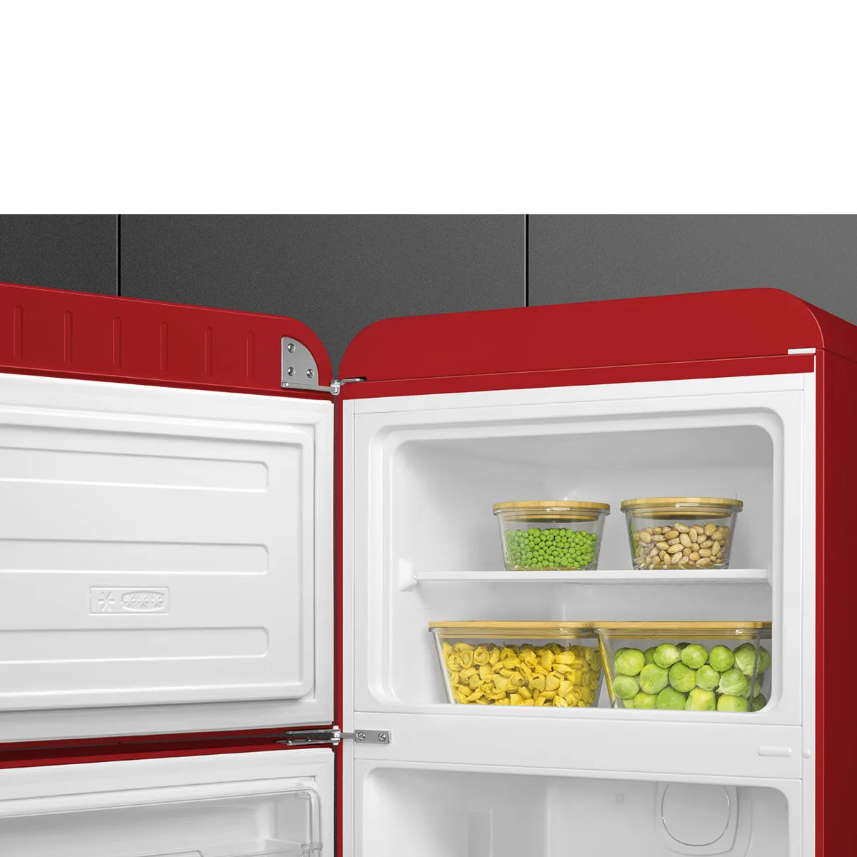 Lodówka wolnostojąca FAB Smeg FAB30LRD6 50's Style Czerwony