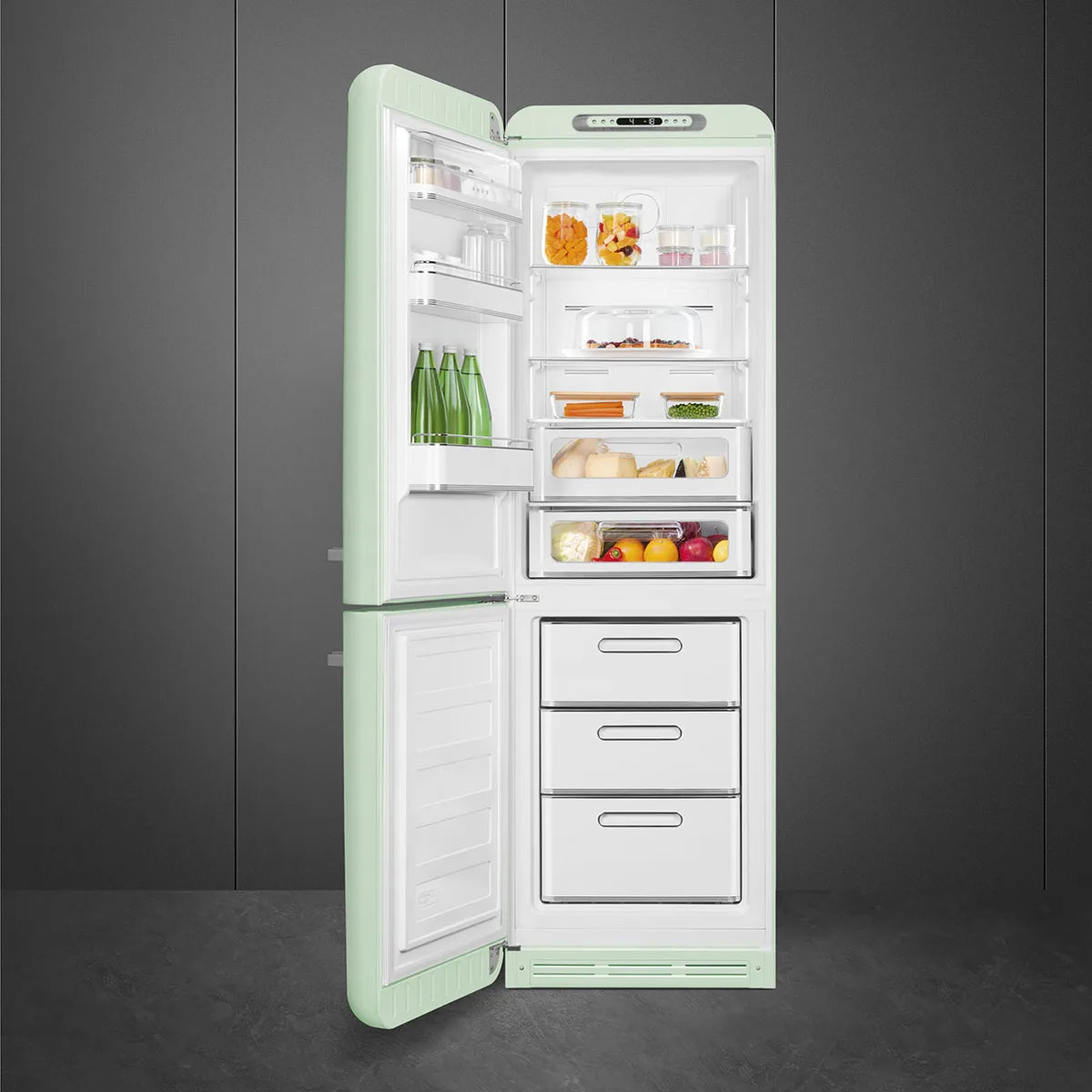 Lodówka wolnostojąca FAB Smeg FAB32LPG6 50's Style Pastelowa zieleń