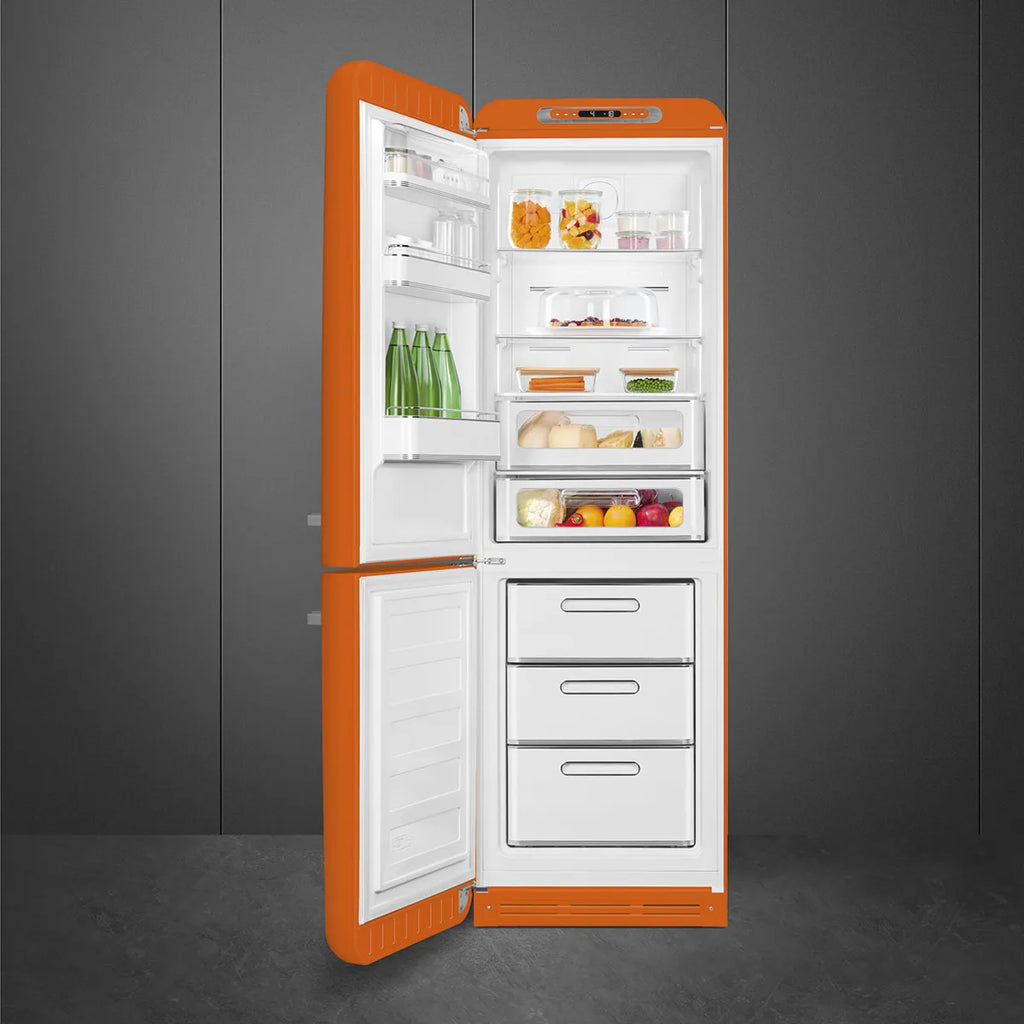 Lodówka wolnostojąca FAB Smeg FAB32LOR6 50's Style Pomarańczowy