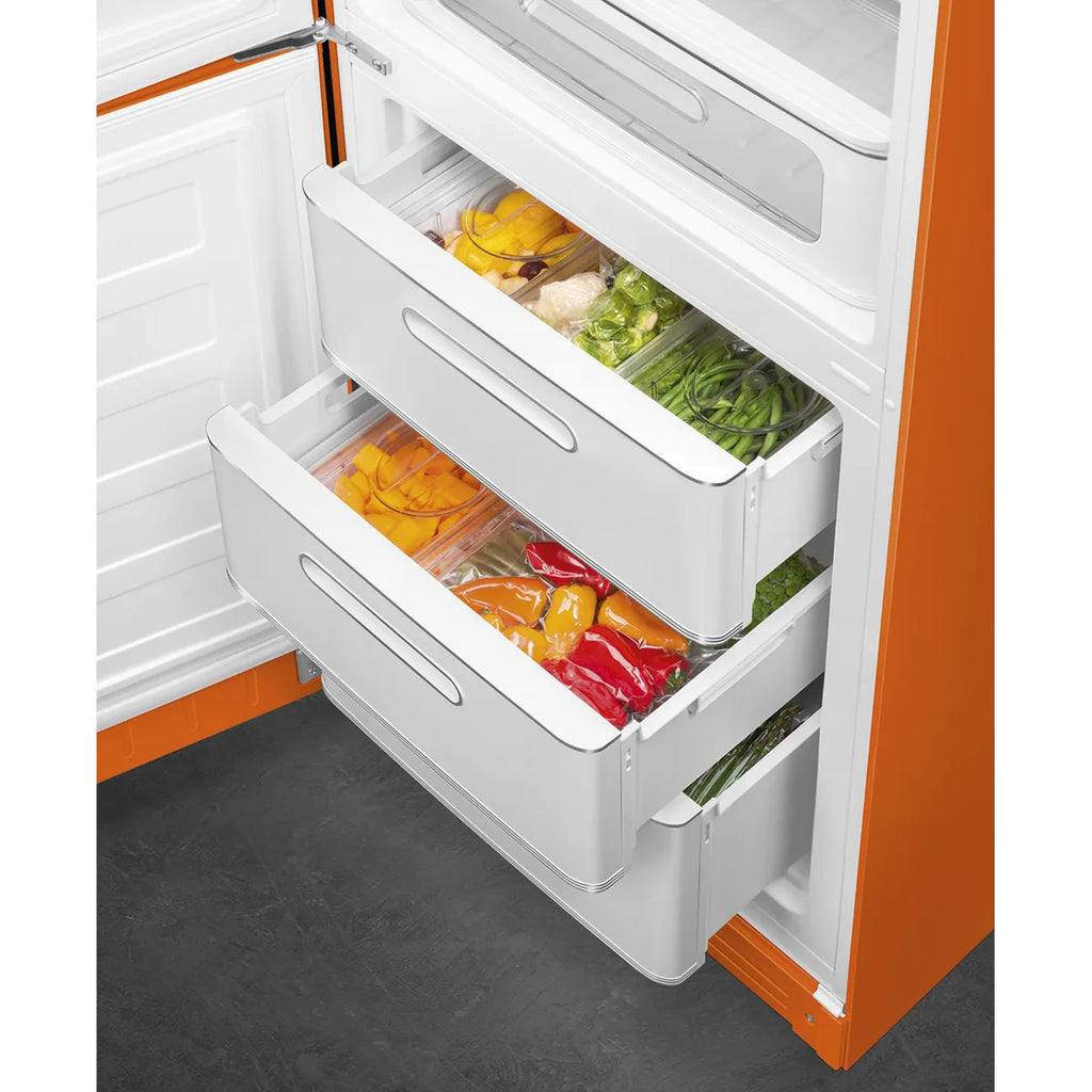 Lodówka wolnostojąca FAB Smeg FAB32LOR6 50's Style Pomarańczowy