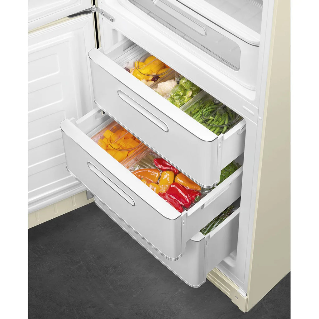 Lodówka wolnostojąca FAB Smeg FAB32LCR6 50's Style Kremowy