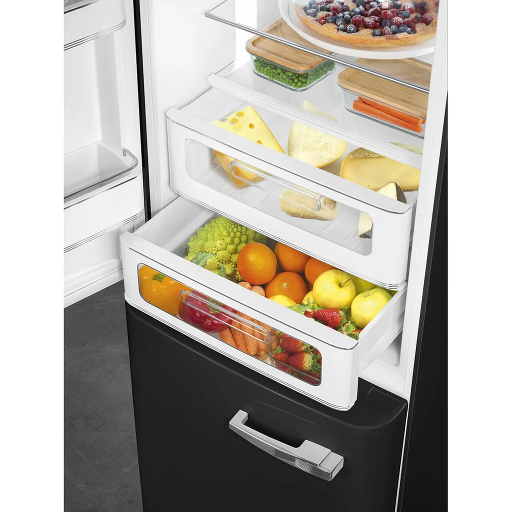 Lodówka wolnostojąca FAB Smeg FAB32LBL6 50's Style Czarny