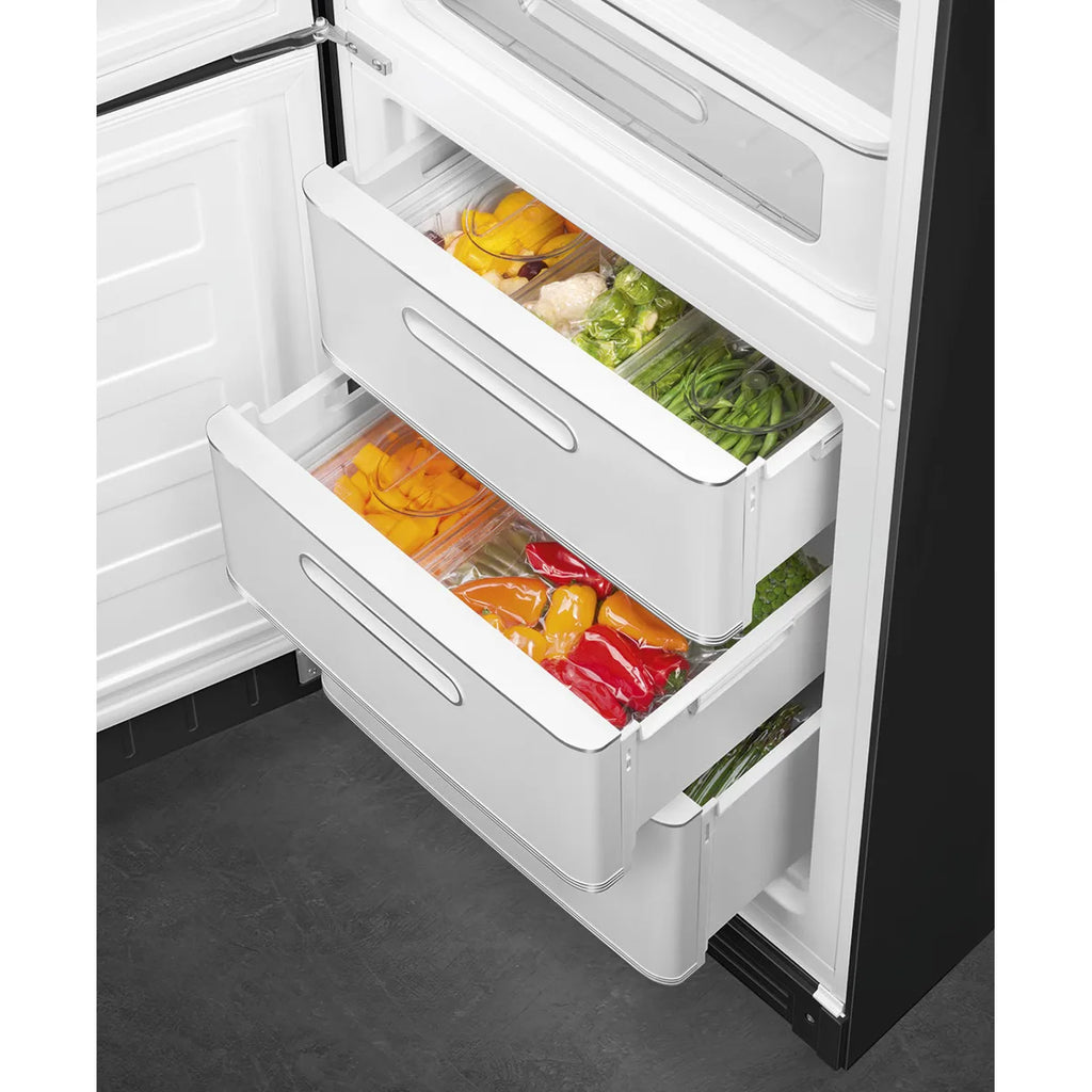 Lodówka wolnostojąca FAB Smeg FAB32LBL6 50's Style Czarny