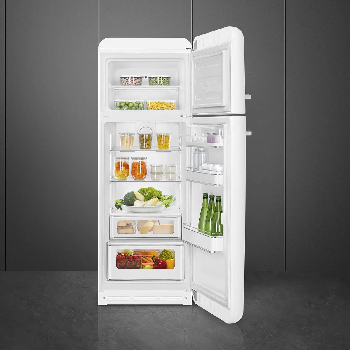 Lodówka wolnostojąca FAB Smeg FAB30RWH6 50's Style Biały