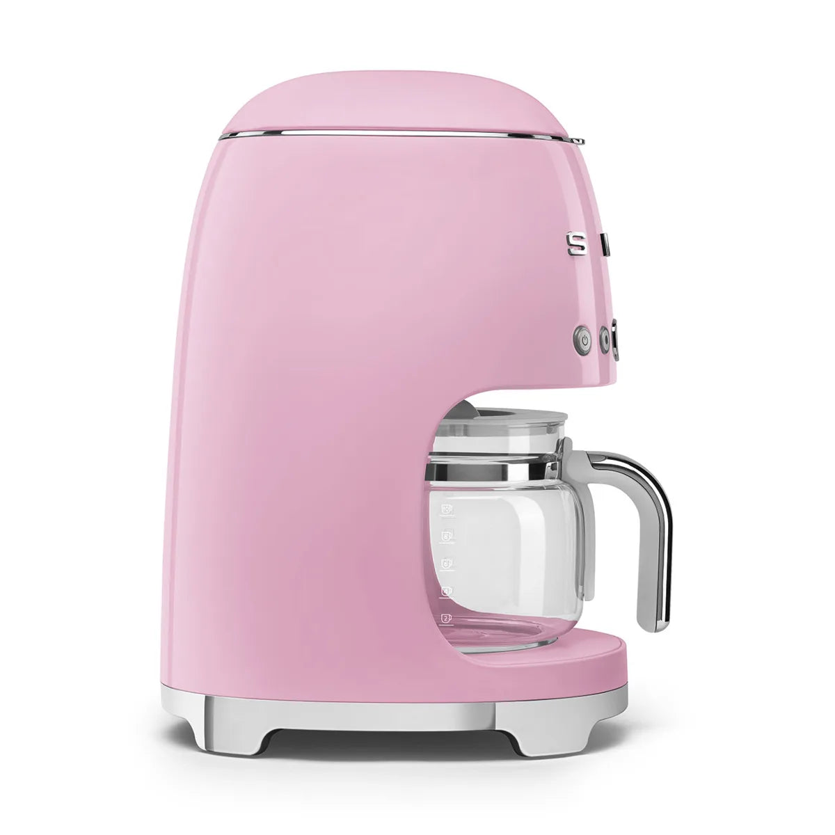 Przelewowy ekspres do kawy Smeg DCF02PKEU Pastelowy róż 50's Style