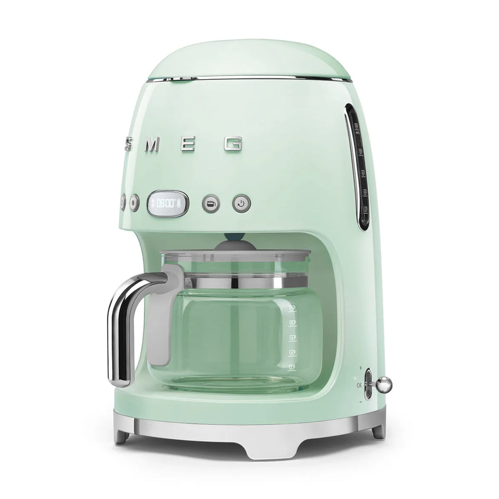 Przelewowy ekspres do kawy Smeg DCF02PGEU Pastelowa zieleń 50's Style