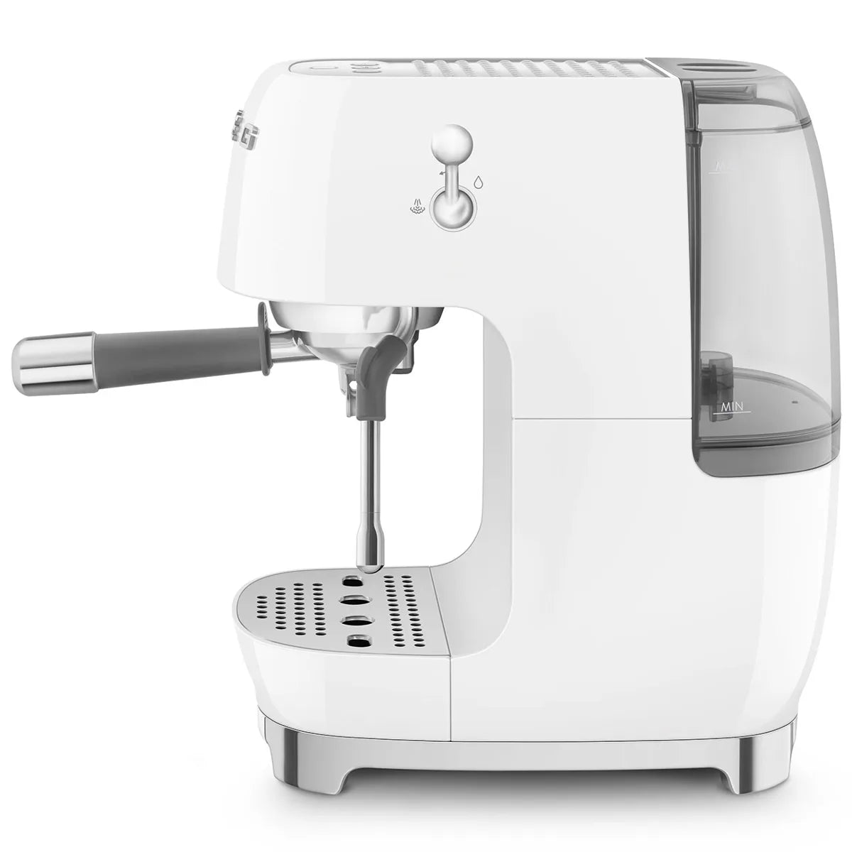 Kolbowy ekspres do kawy Smeg ECF03WHEU Biały 50's Style