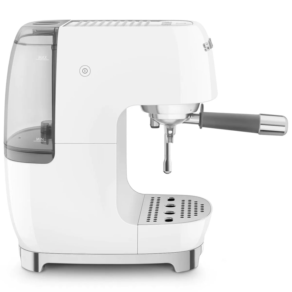 Kolbowy ekspres do kawy Smeg ECF03WHEU Biały 50's Style