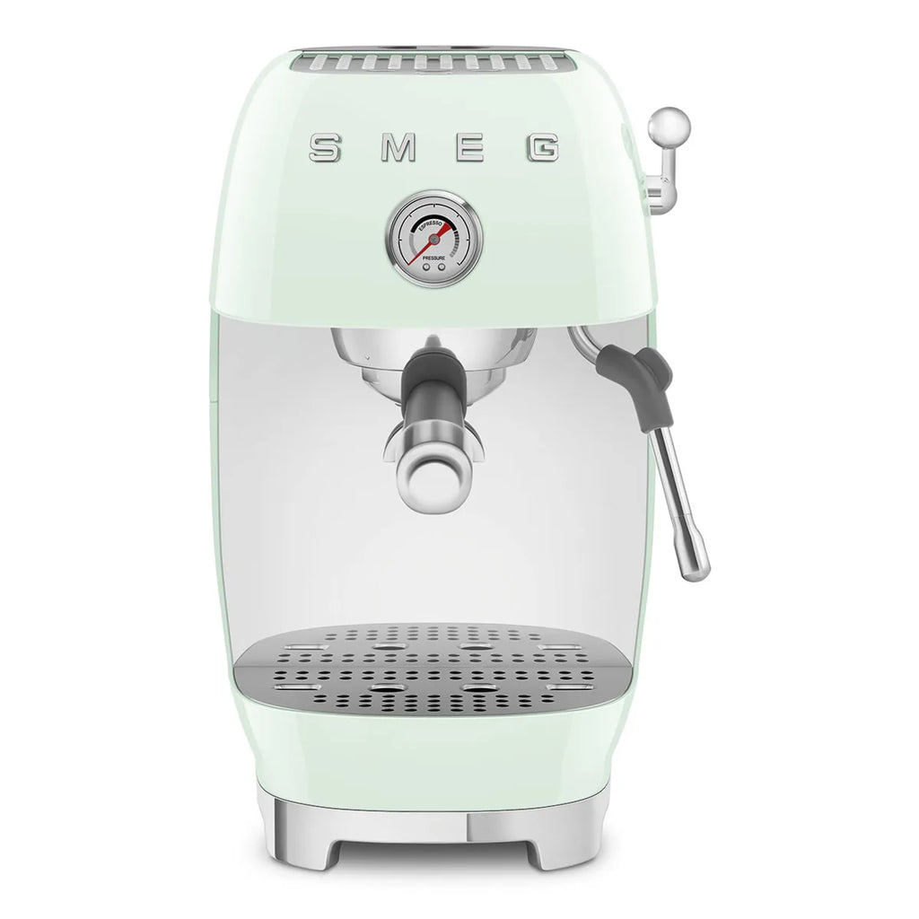 Kolbowy ekspres do kawy Smeg ECF03PGEU Pastelowa zieleń 50's Style
