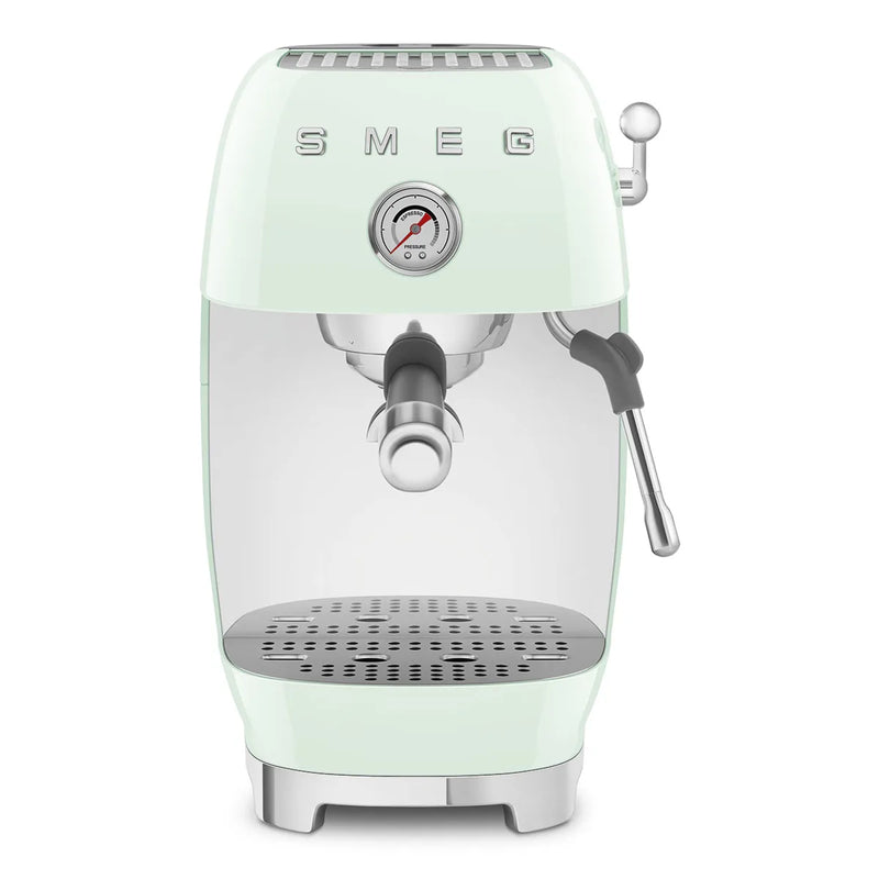 Kolbowy ekspres do kawy Smeg ECF03PGEU Pastelowa zieleń 50's Style