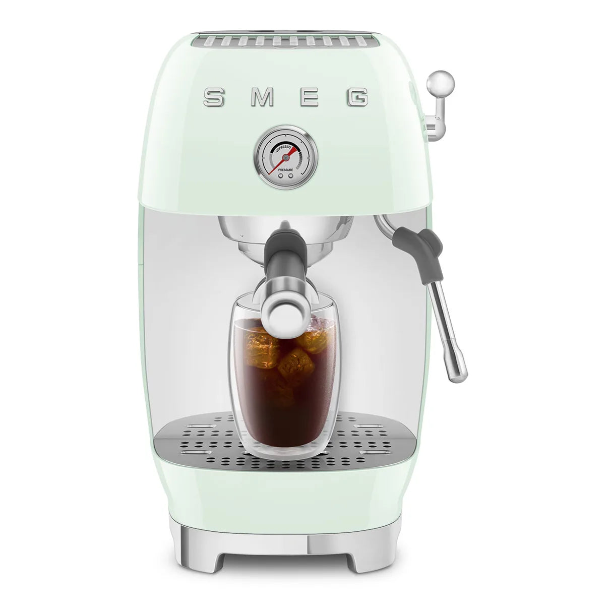 Kolbowy ekspres do kawy Smeg ECF03PGEU Pastelowa zieleń 50's Style