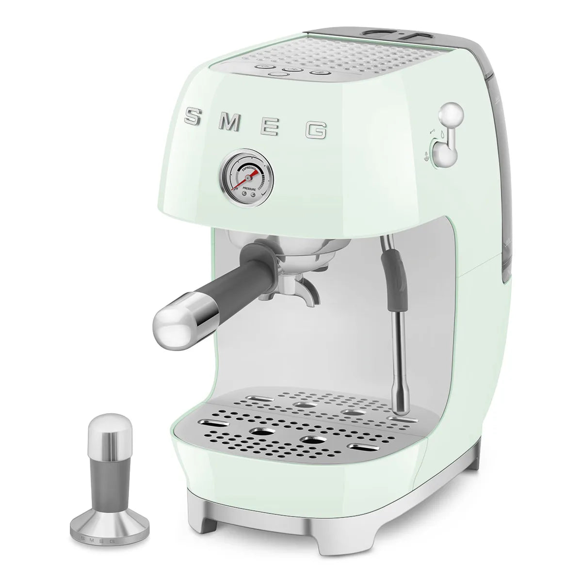 Kolbowy ekspres do kawy Smeg ECF03PGEU Pastelowa zieleń 50's Style