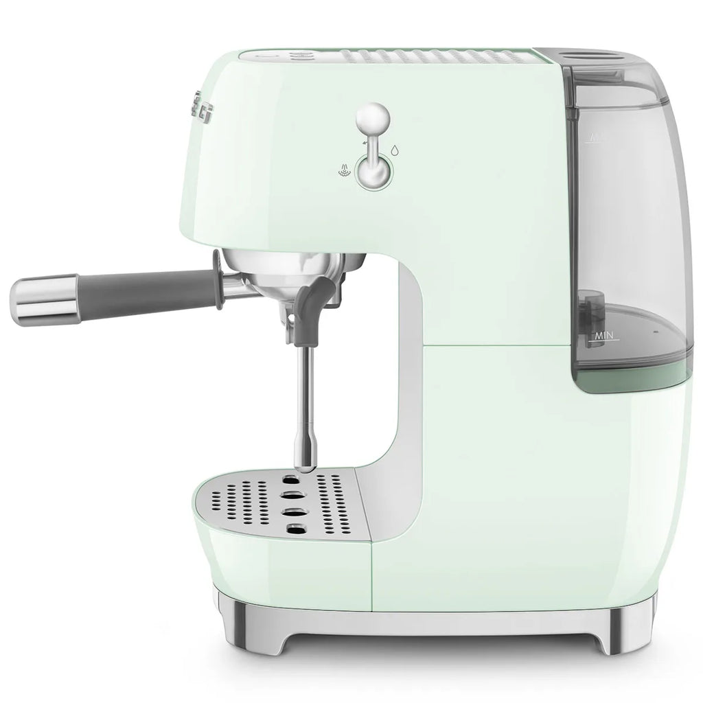 Kolbowy ekspres do kawy Smeg ECF03PGEU Pastelowa zieleń 50's Style