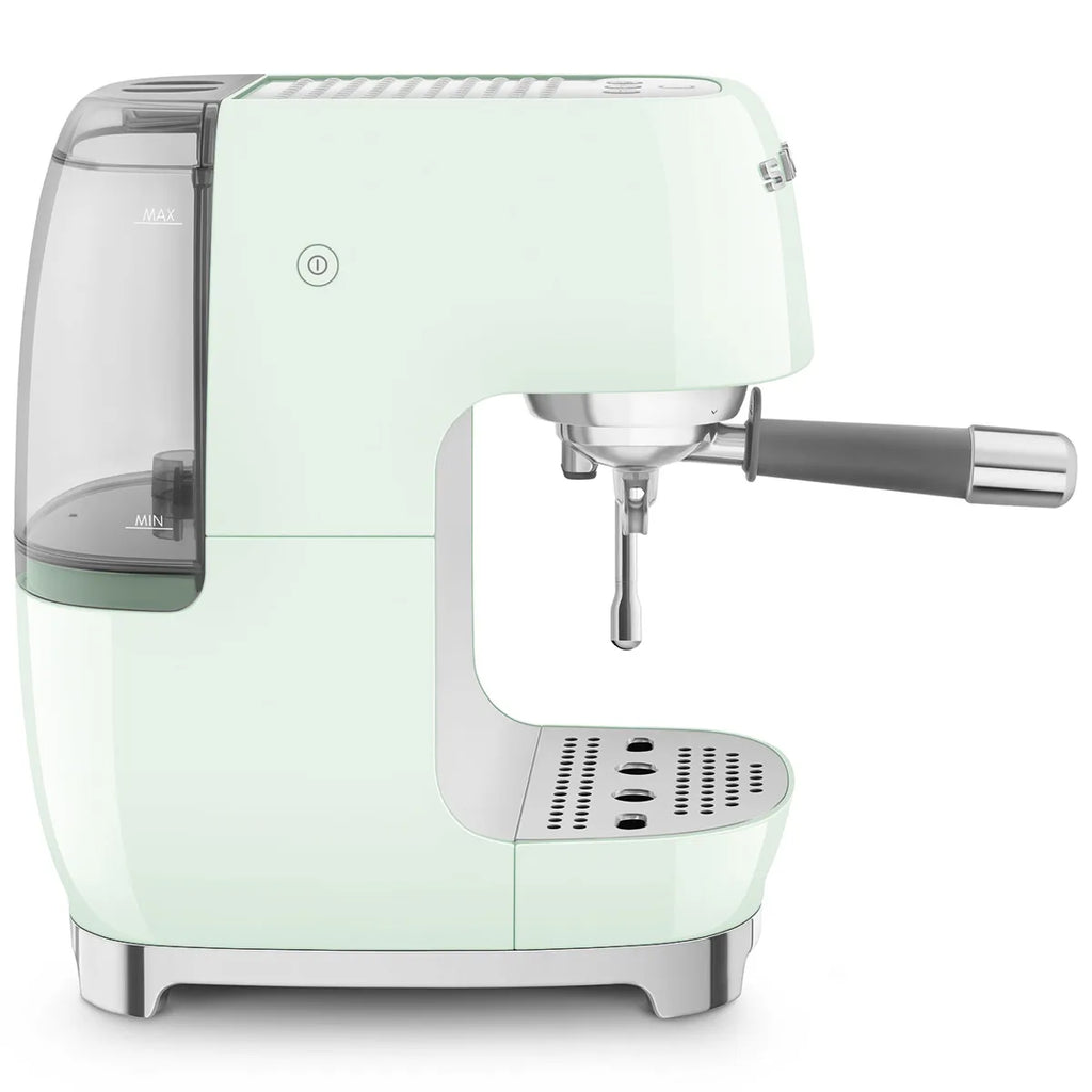 Kolbowy ekspres do kawy Smeg ECF03PGEU Pastelowa zieleń 50's Style
