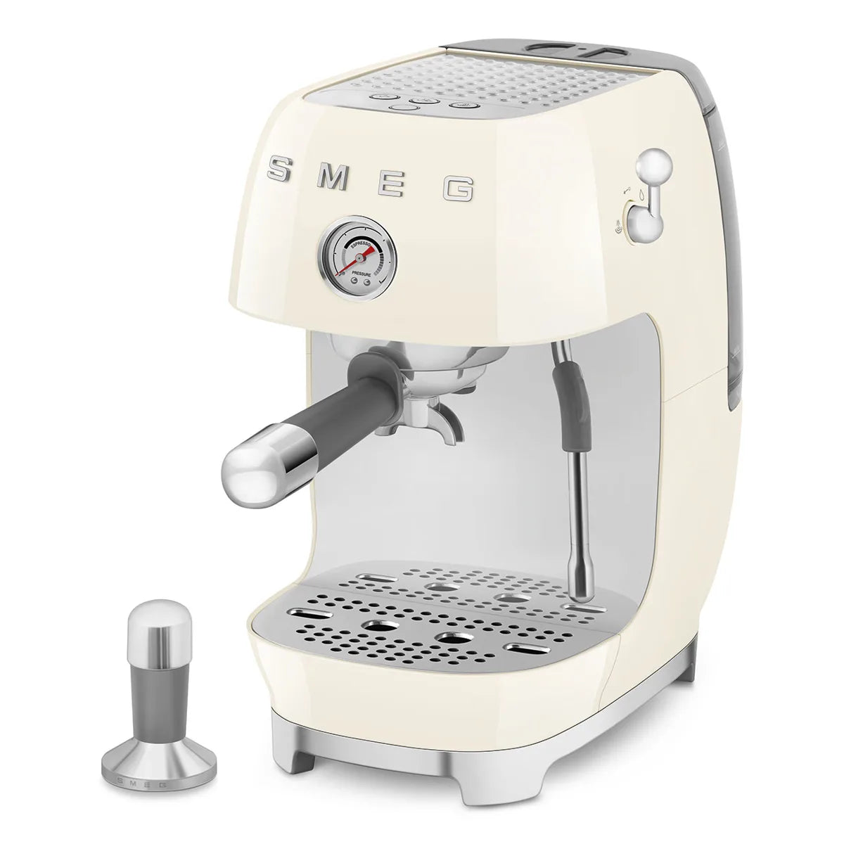 Kolbowy ekspres do kawy Smeg ECF03CREU Kremowy 50's Style