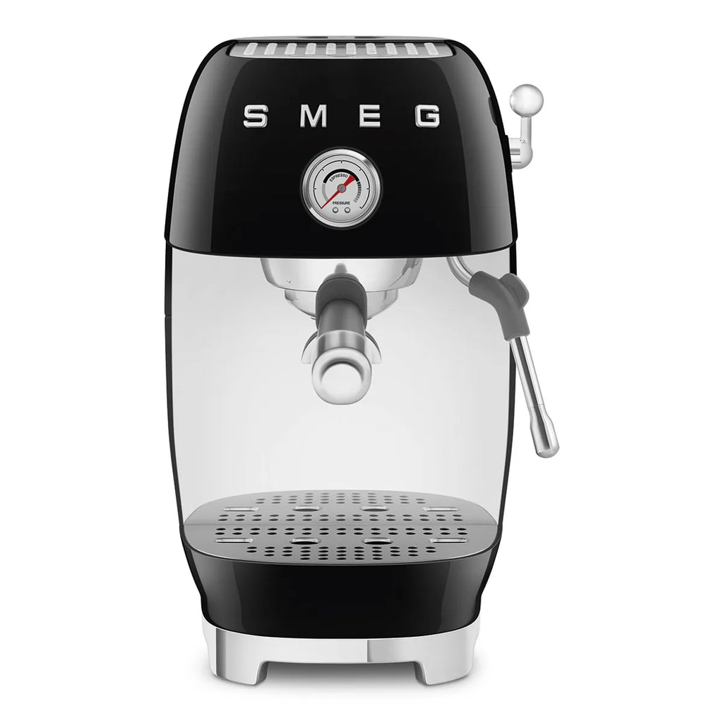 Kolbowy ekspres do kawy Smeg ECF03BLEU Czarny 50's Style