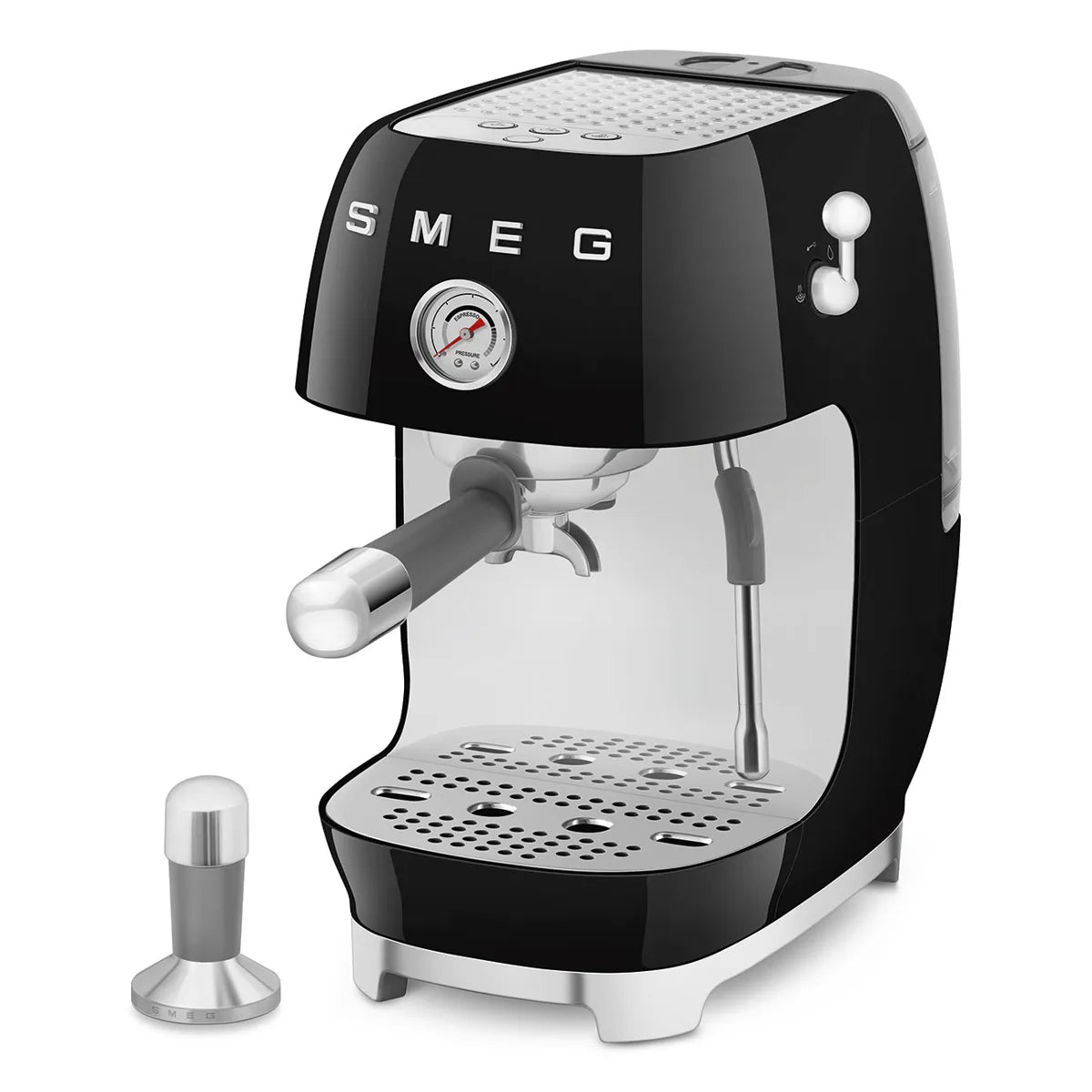 Kolbowy ekspres do kawy Smeg ECF03BLEU Czarny 50's Style