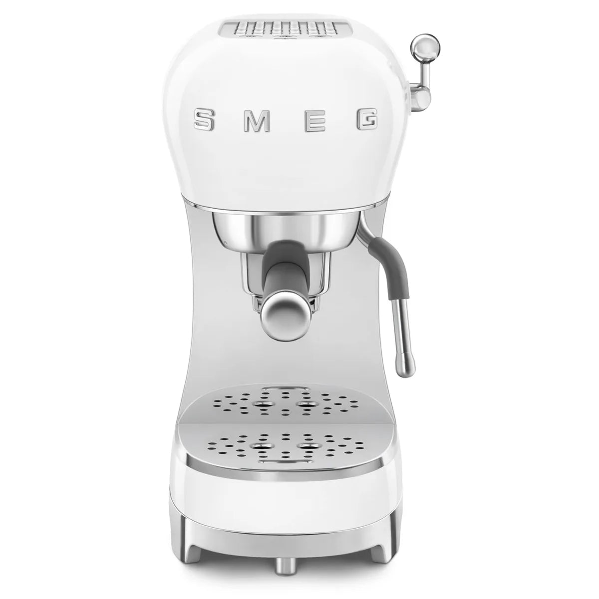 Kolbowy ekspres do kawy Smeg ECF02WHEU Biały 50's Style