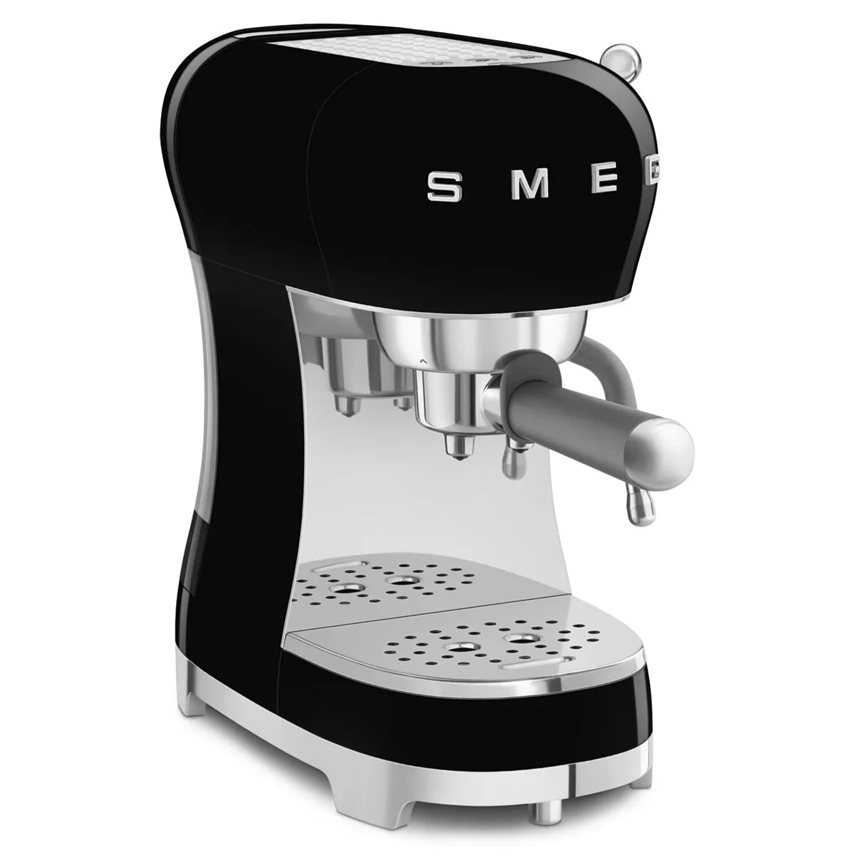 Kolbowy ekspres do kawy Smeg ECF02BLEU Czarny 50's Style