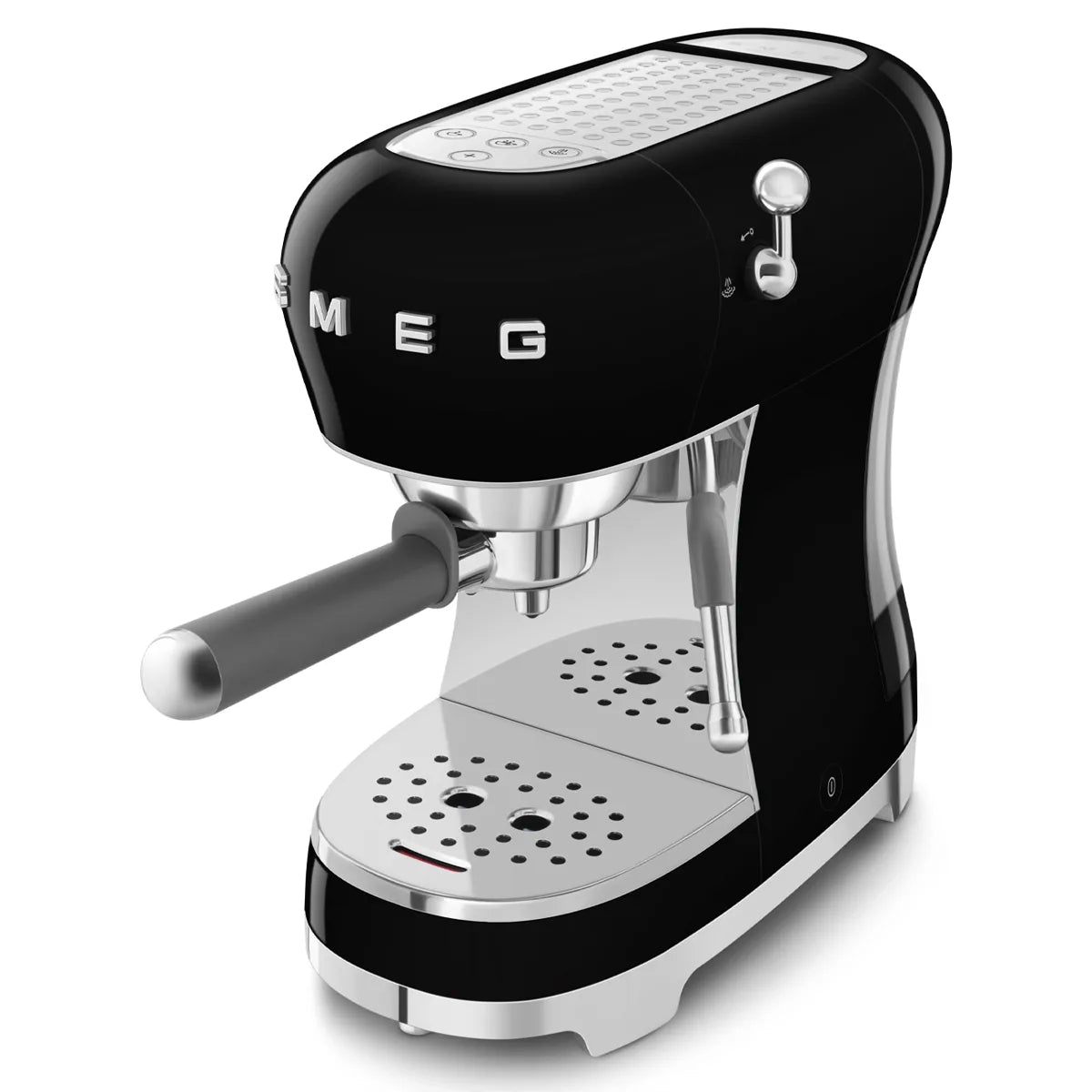 Kolbowy ekspres do kawy Smeg ECF02BLEU Czarny 50's Style