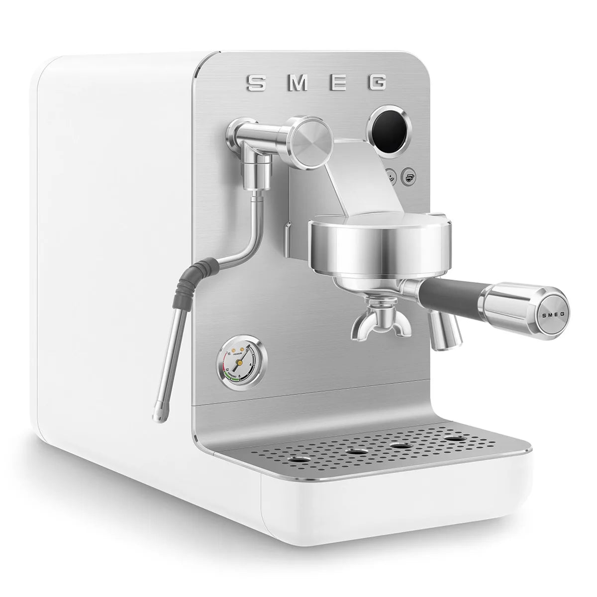 Kolbowy ekspres do kawy Minipro Smeg EMC02WHMEU Biały Collezione