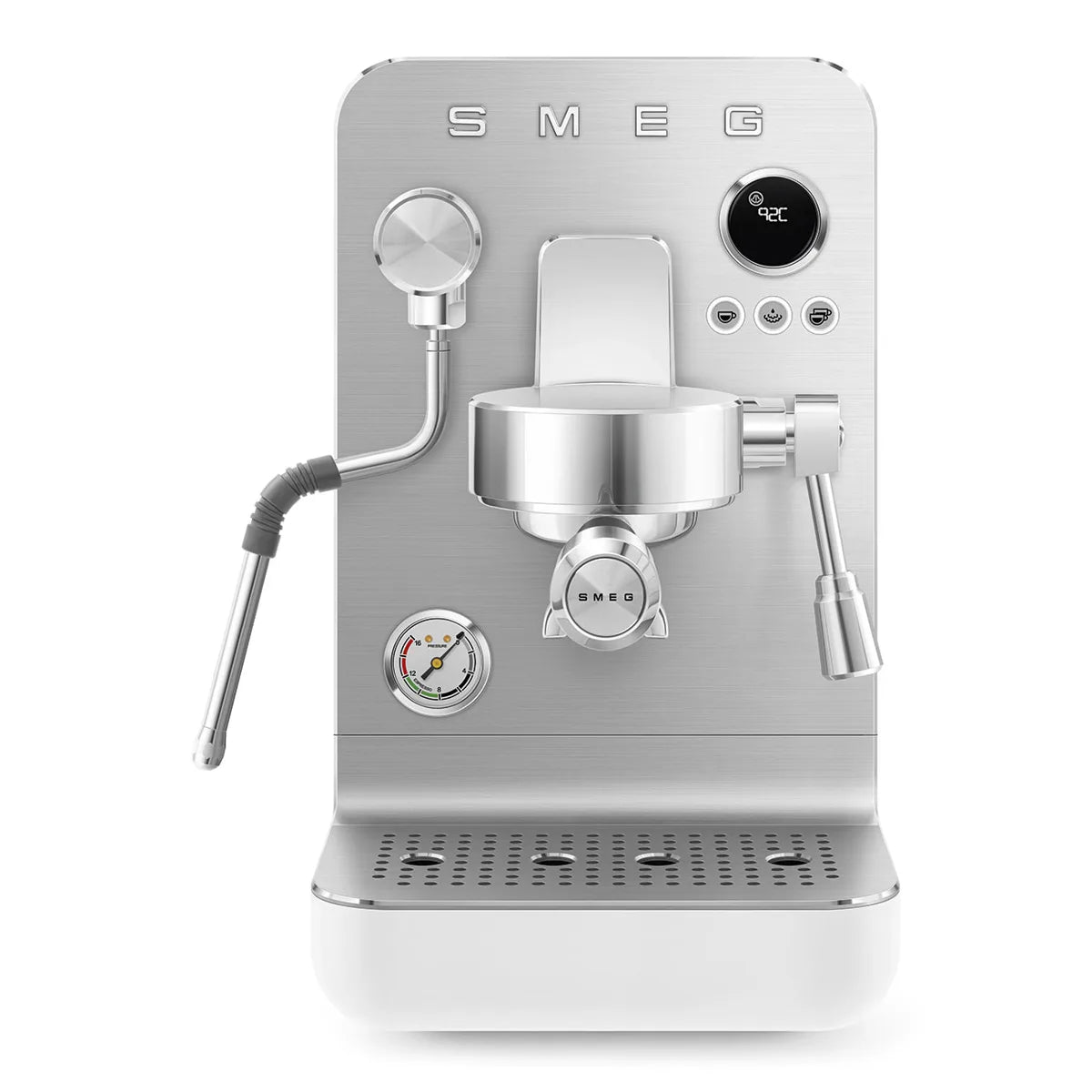 Kolbowy ekspres do kawy Minipro Smeg EMC02WHMEU Biały Collezione