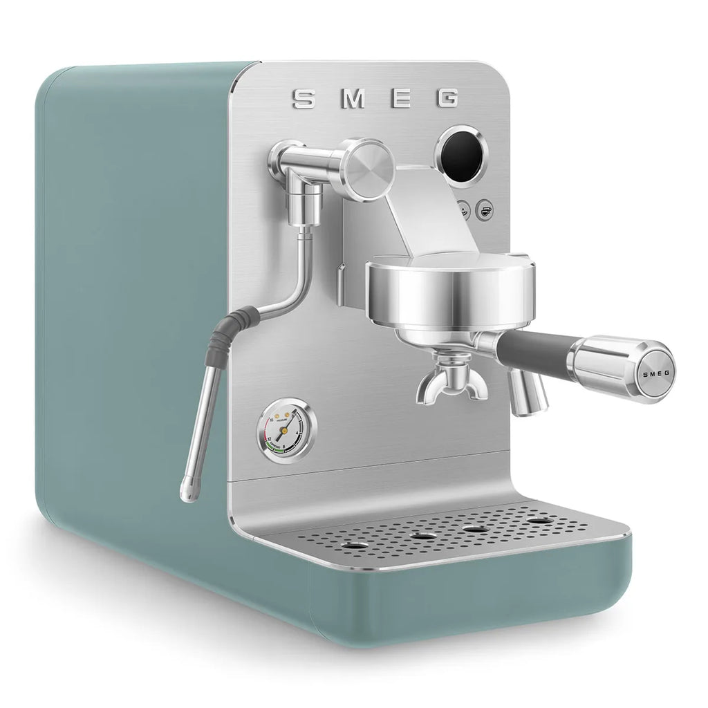 Kolbowy ekspres do kawy Minipro Smeg EMC02EGMEU Szmaragdowy Collezione