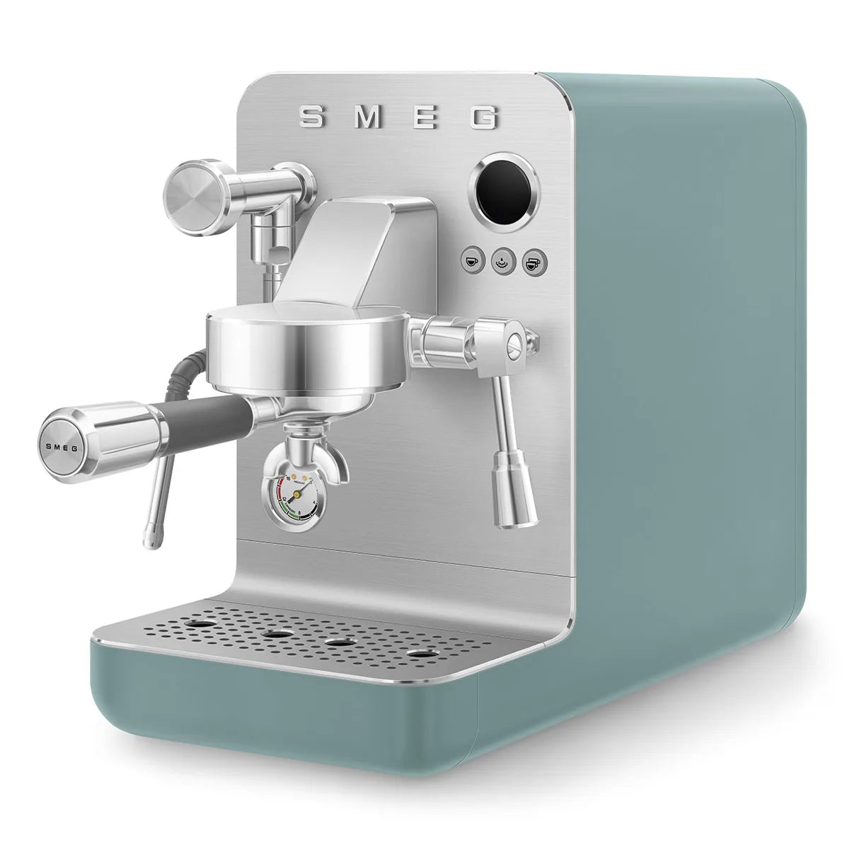 Kolbowy ekspres do kawy Minipro Smeg EMC02EGMEU Szmaragdowy Collezione