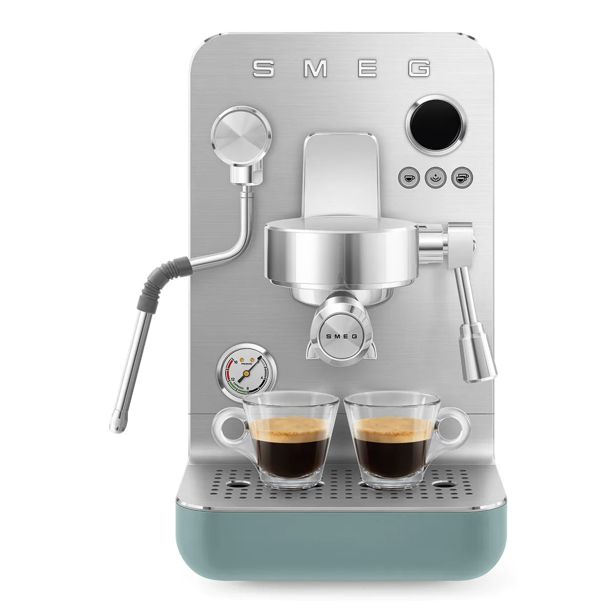 Kolbowy ekspres do kawy Minipro Smeg EMC02EGMEU Szmaragdowy Collezione