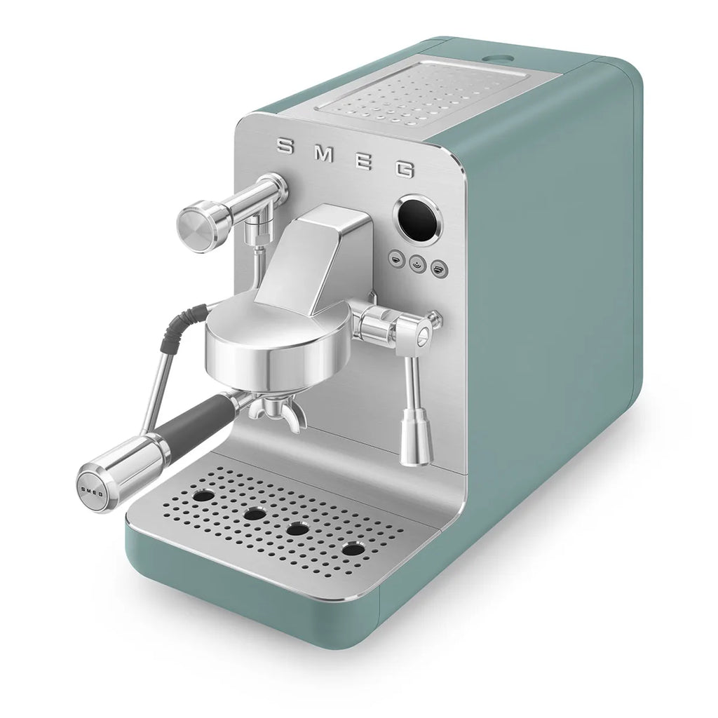 Kolbowy ekspres do kawy Minipro Smeg EMC02EGMEU Szmaragdowy Collezione
