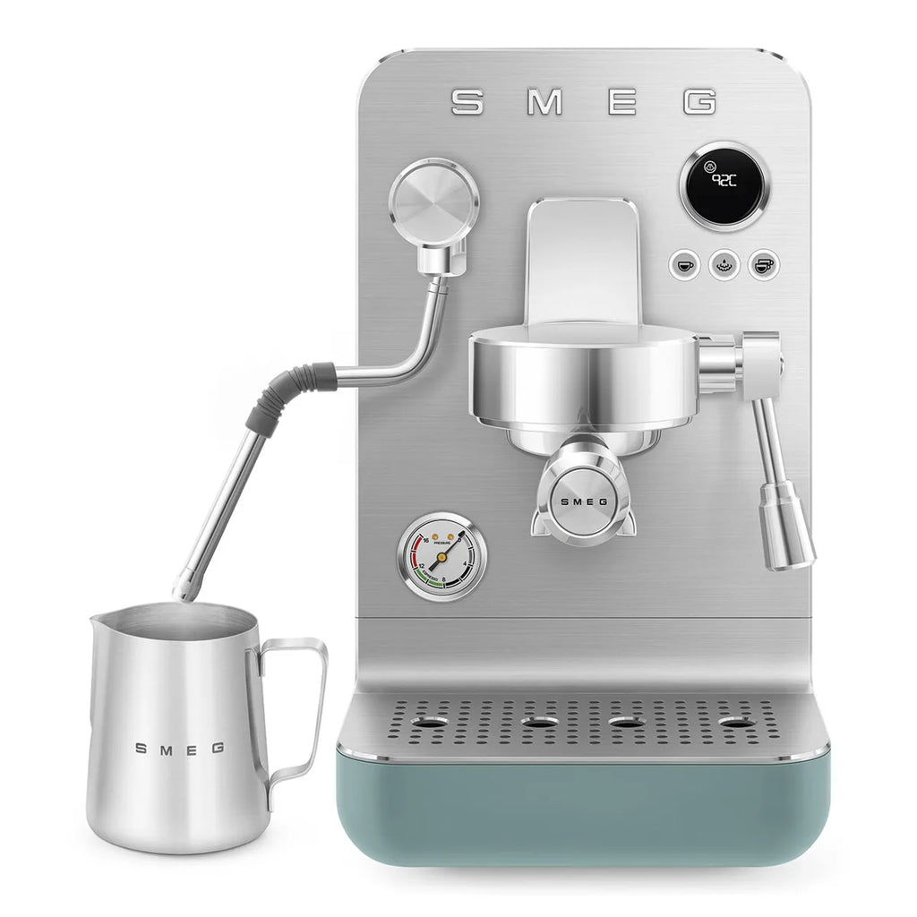 Kolbowy ekspres do kawy Minipro Smeg EMC02EGMEU Szmaragdowy Collezione