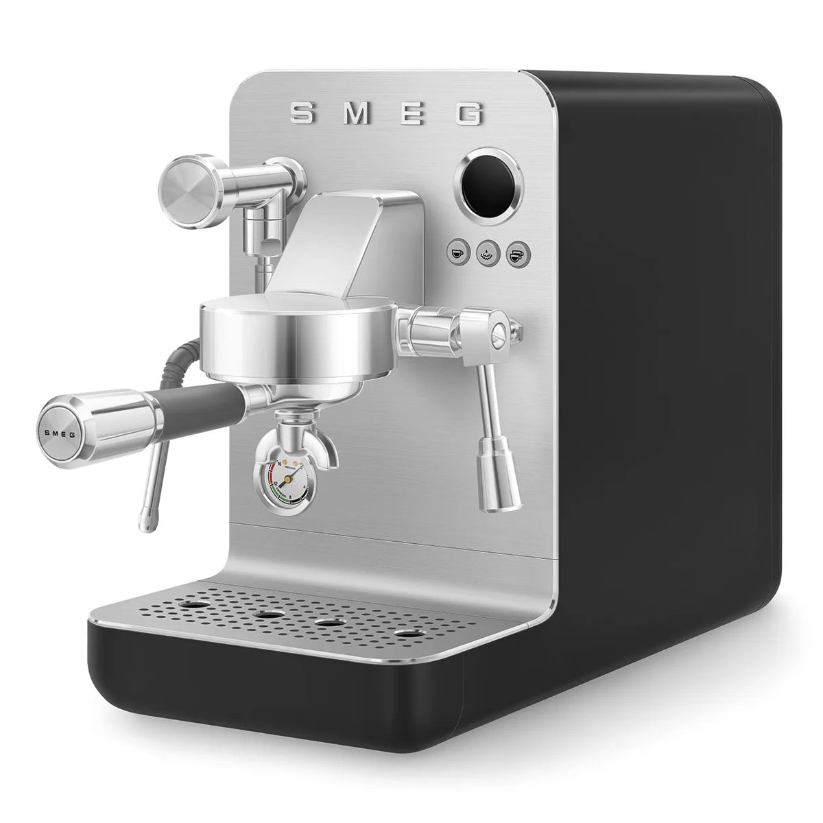 Kolbowy ekspres do kawy Minipro Smeg EMC02BLMEU Czarny Collezione
