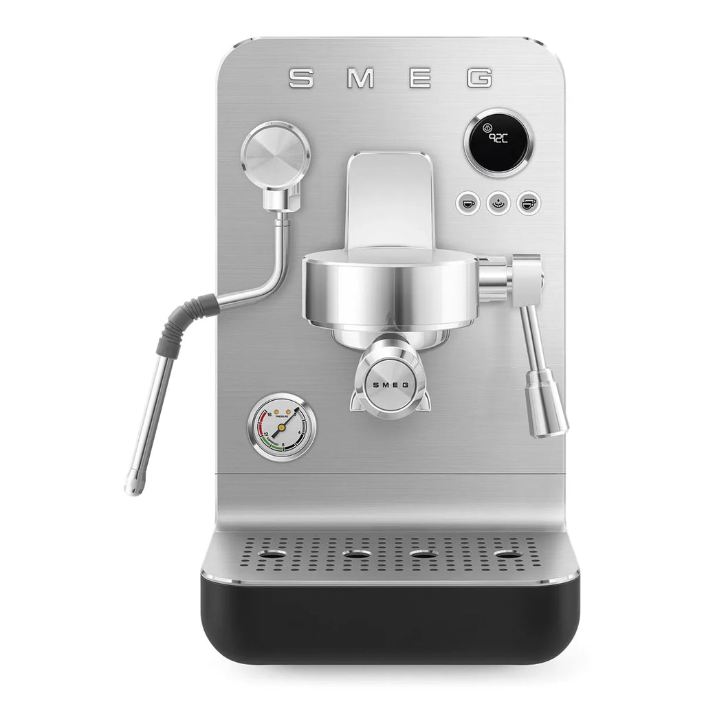 Kolbowy ekspres do kawy Minipro Smeg EMC02BLMEU Czarny Collezione