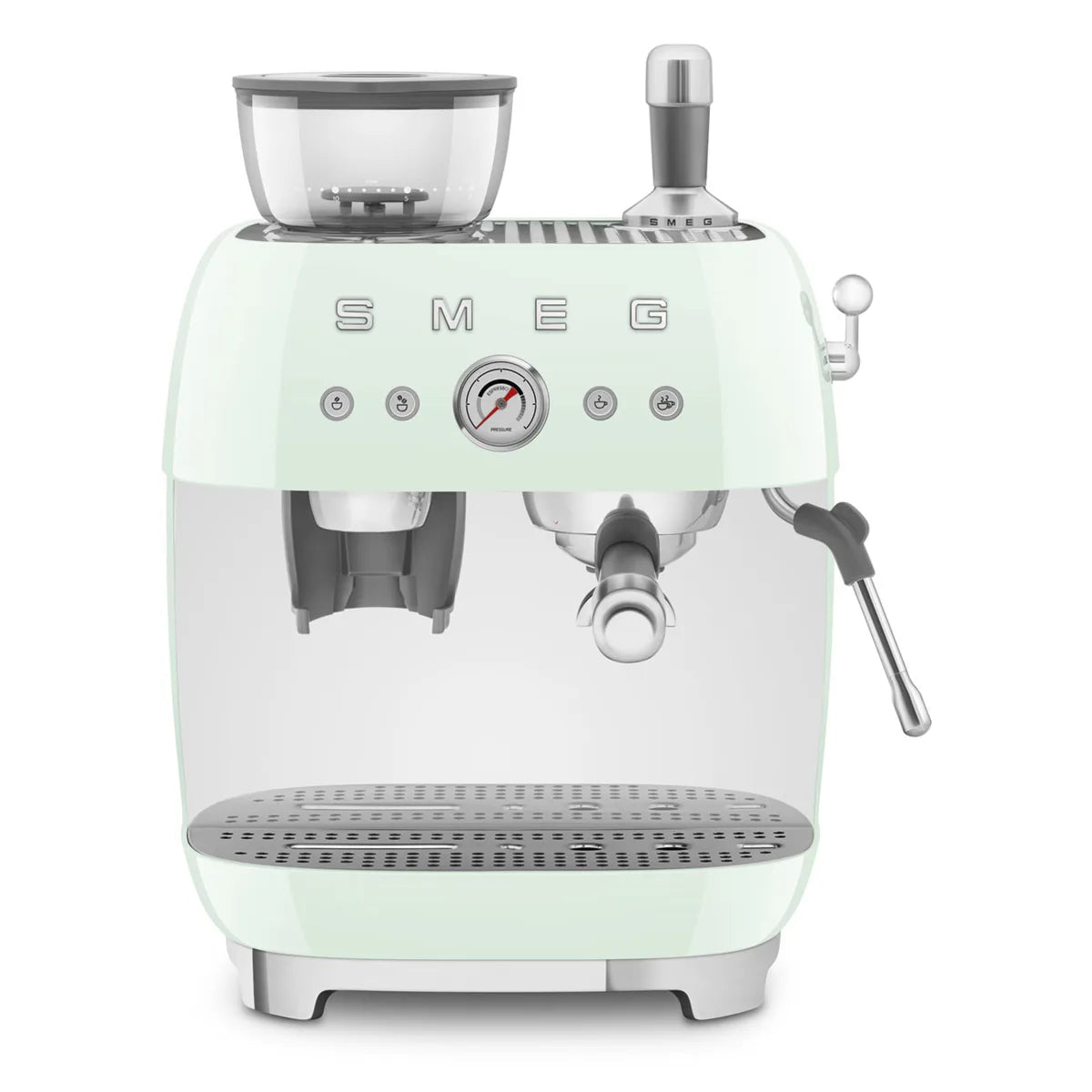 Kolbowy ekspres do kawy Smeg EGF03PGEU Pastelowa zieleń 50's Style