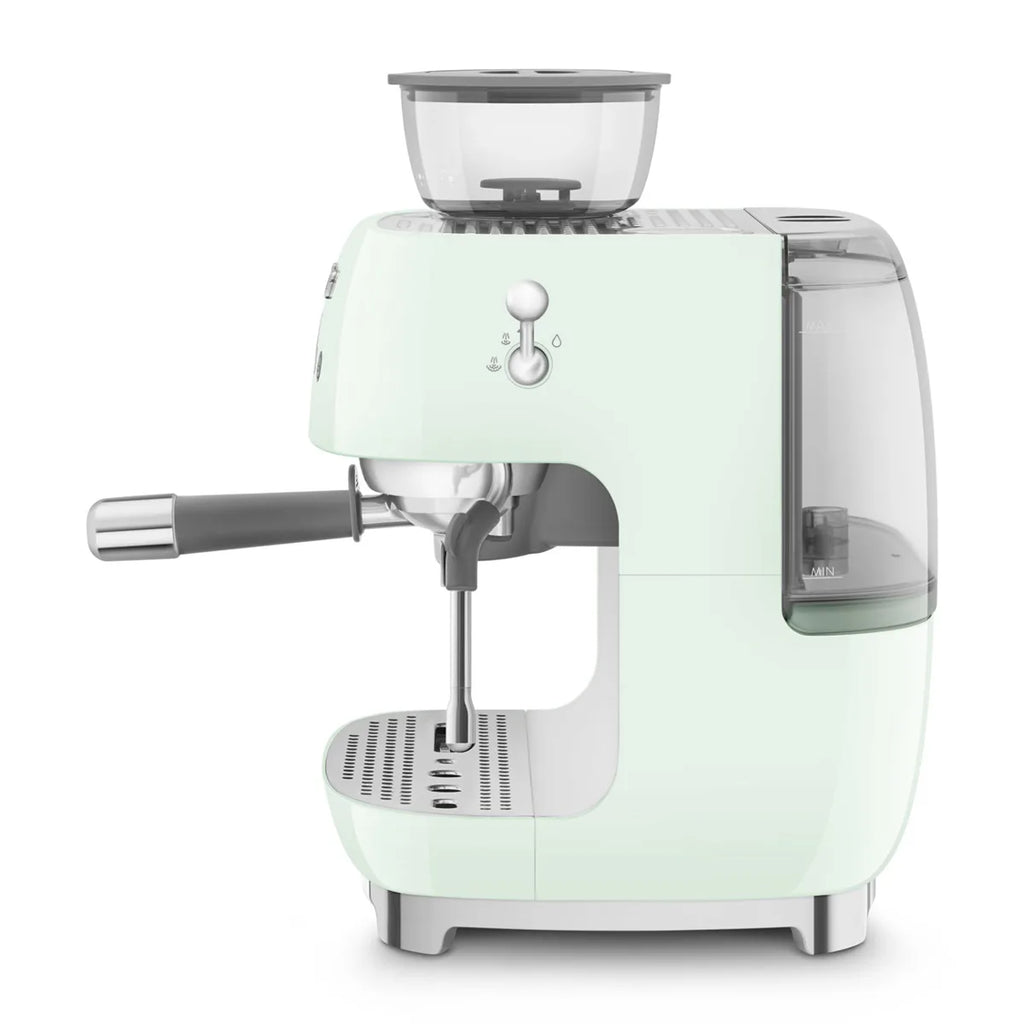 Kolbowy ekspres do kawy Smeg EGF03PGEU Pastelowa zieleń 50's Style