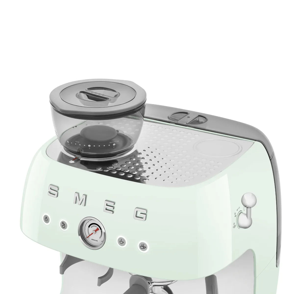 Kolbowy ekspres do kawy Smeg EGF03PGEU Pastelowa zieleń 50's Style