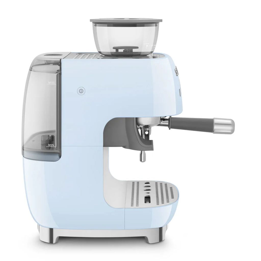 Kolbowy ekspres do kawy Smeg EGF03PBEU Pastelowy błękit 50's Style