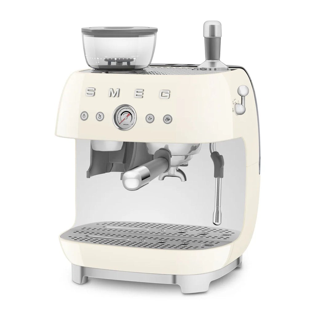 Kolbowy ekspres do kawy Smeg EGF03CREU Kremowy 50's Style