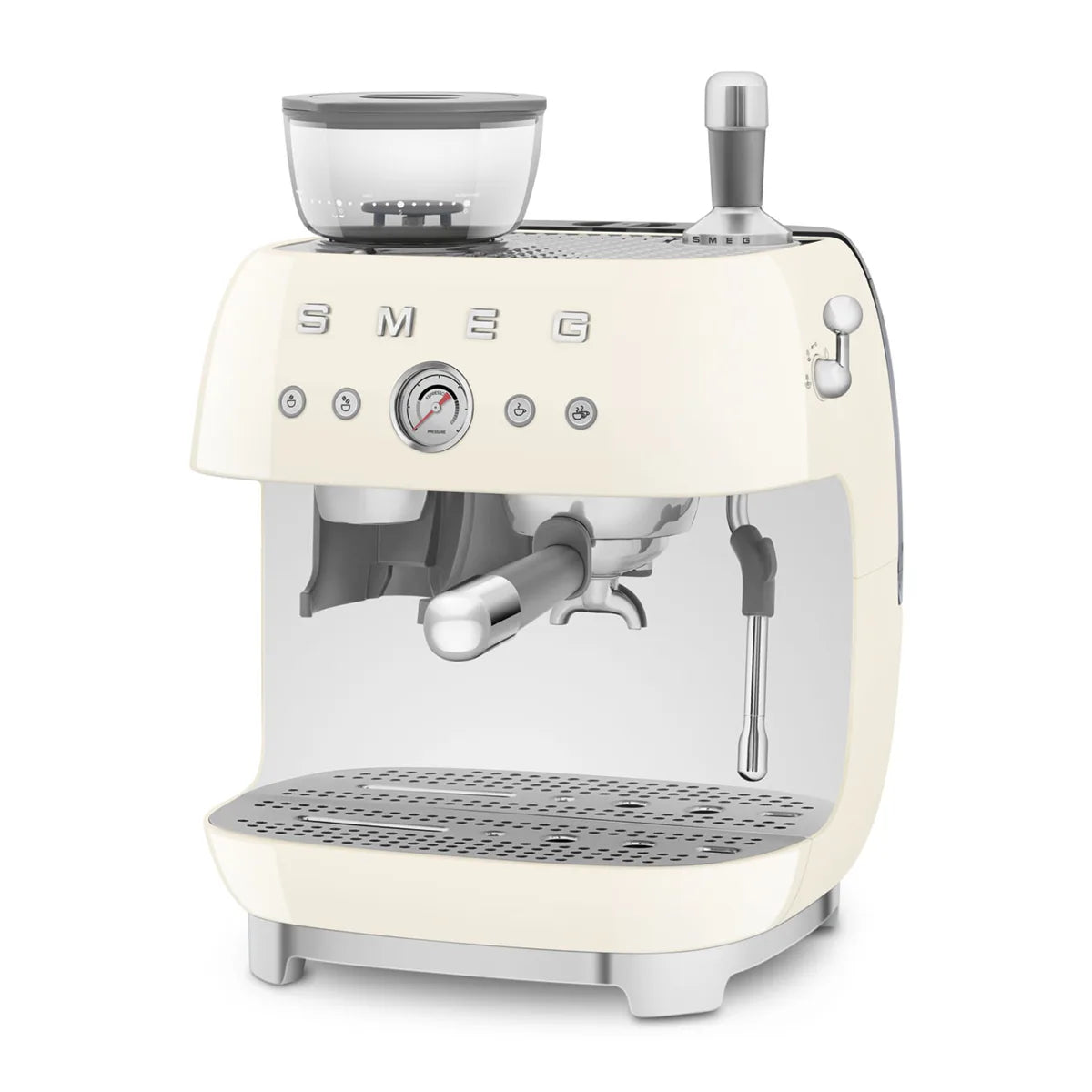 Kolbowy ekspres do kawy Smeg EGF03CREU Kremowy 50's Style