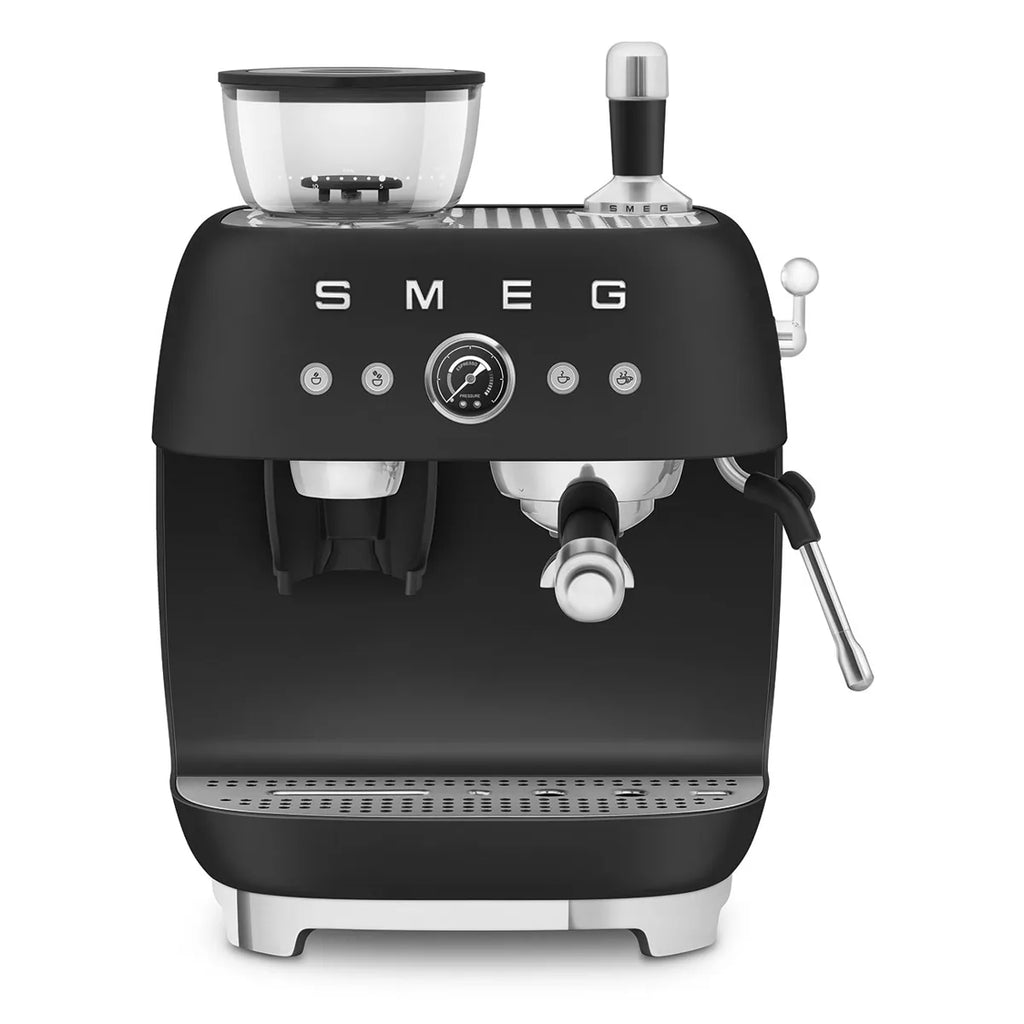 Kolbowy ekspres do kawy Smeg EGF03BLMEU Czarny 50's Style